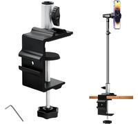 ASFASFq-C-Clamp Base Stand, Microphones C Clamp, Table Métal Collier Fixation Support Pour Microphones Avec Vis Réglable Bras Montage écran Lcd, pour Gopro, Webcam, Appareil Photo, Moniteur et Lumièr