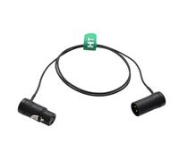 ASFASFq-Câble audio pour appareil photo Zoom F8 FX9 MixPre-10 833 - Microphone enregistreur XLR 3 broches mâle vers femelle - Profil bas coudé - Noir - 1 m