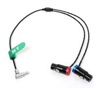 ASFASFq-Câble audio pour caméra ARRI Alexa 35, mini LF, enregistreur de mixage, appareils sonores, type Lemo à angle droit 6 broches vers double XLR 3 broches femelle, 60 cm