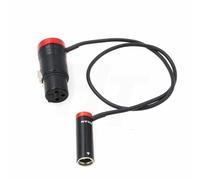 ASFASFq-Câble audio pour Canon C70 Blackmagic BMPCC 4K 6K Pro BMCC6K, Mini XLR TA3M vers XLR 3 Pin Low-Profile 40cm, Red Cap