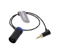 ASFASFq-Câble audio XLR 3 broches mâle vers verrouillage TRS 3,5 mm pour émetteurs-récepteurs sans fil Sennheiser EK500 Sony UWP-D Series (capuchon bleu)