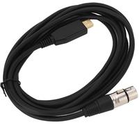 ASFASFq-Câble Convertisseur de Liaison Micro USB vers XLR Femelle, Matériau ABS pour Studios Sonores