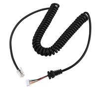 ASFASFq-Câble de Microphone à Main RJ Crystal à 6 conducteurs pour modèles MH 42B6J et MH 48A6J, Compatible avec Les radios de véhicules des séries FT 7800 et FT 7900.