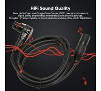 ASFASFq-Câble de Microphone XLR Mâle vers Femelle à 90 Degrés, Signal sans Perte, Connexion Stable pour Microphones, Lumières de Scène, Lumières DMX, Cartes de Mixage ¿ Son HiFi