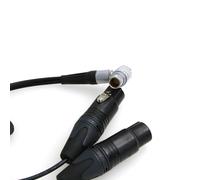 ASFASFq-Câble d'entrée audio 10 broches vers double XLR femelle 3 broches pour enregistreur de flamme Atomos Shogun (câble coudé)