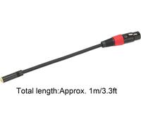 ASFASFq-Câble Femelle 3,5 Mm vers XLR, Câble de Convertisseur de Microphone Mini Jack Professionnel XLR Femelle pour Ordinateur de Caméra (Caron Femelle à 3.5 Femelle 1 m)