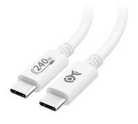 ASFASFq-Cable Matters Certifié USB-IF Cable USB C vers USB C 240w 2m pour MacBook Pro, Dell XPS (Cable USB C 2m charge rapide, Câble USB C 140W) avec Power Delivery 3.1 Blanc (USB 2.0, Pas de vidéo)