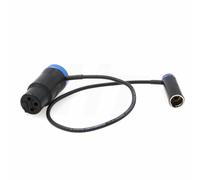 ASFASFq-Câble mélangeur audio pour appareil photo Blackmagic Pocket Cinema 6K Canon C70, Mini XLR TA3M vers XLR 3 broches à angle droit discret 40 cm Bleu