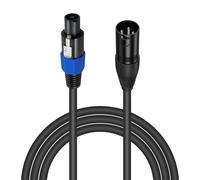 ASFASFq-Câble Speakon vers XLR 18 AWG femelle 3 broches, 1,8m avec verrou tournant pour ampli DJ,PA Stage,parleur rallonge microphone câble microphone,Prise audio filaire Speakon vers XLR mâle.