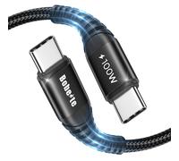 ASFASFq-Cable USB C vers USB C Charge Rapide, 2M 100W Cable Chargeur USB Type C 5A Câble Cordon Nylon Tressé Fil Ultra Solide pour Samsung Galaxy S25 S24 S23 Plus Ultra iPhone 16 15 Pro Max Pixel Mac
