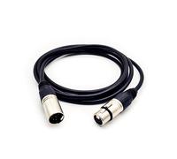 ASFASFq-Câble XLR, Câble Microphone à tube XLR 7 Broches Mâle à Femelle 2M, Compatible avec Microphone, Table de Mixage, Amplificateur, Hautparleur - Blindé pour Studio, Scène, Enregistrement