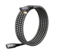 ASFASFq-CAKOBLE Rallonge USB C 2m, 3.2 Gen 2 20Gbps 100W/5A Mâle et Femelle Compatible 3.2/3.1/3.0, 4K@60Hz, Hub/Dell XPS/Chargeur, Câble Coudé