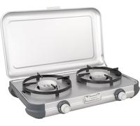ASFASFq-Campingaz Camping Kitchen 2 CV, réchaud portable à deux brûleurs, réchaud d¿extérieur à gaz, cartouche CV470 Plus vendue séparément, Blanc