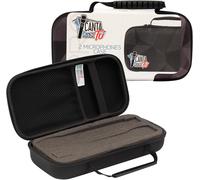 ASFASFq-Canta Tu Karaoke, Étui Micro sans Fil Professionnel, étui Semi-Rigide pour 2 Microphones avec Rembourrage Interne et poignée Pratique pour Un Transport Facile