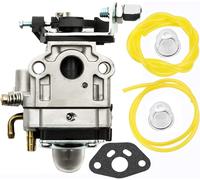 ASFASFq-Carburateur Remplacement de Tondeuse Haie pour Débroussailleuse 22cc 26cc 33cc 34cc 36cc, 11mm Carburateur Carb Moteur pour débroussailleuse Kit avec joint, tuyau