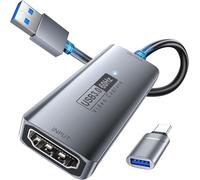 ASFASFq-Carte de Capture Vidéo Fulfalic, Carte de Capture 4K HDMI vers USB 3.0, 1080P HD 60fps Record Video Audio, pour Streaming vidéo en Direct Enregistrement vidéo ou Diffusion en Direct