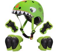 Asfasfq-Casque Vélo Enfant Filles Garçons Casques Enfants 2-6 Ans Casque Ajustable Ptotection Pour Cyclisme Roller Skateboard Scooter Trottinette Dinosaur