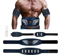 Asfasfq-Ceinture Abdominale Electrostimulation, 10 Modes 30 Intensité Electrostimulateur Musculaire Pour Abdominal Jambes Et Bras, Électrodes En Aluminium Abdominal Ems, Affichage Des Calories