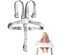 Asfasfq-Ceinture De Sécurité Pour Chaise Haute À 5 Points, Harnais De Sécurité Pour Bébé, Accessoire De Poussette, Ceinture De Sécurité Réglable Convertible Pour Chaise Haute Hauck