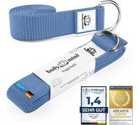 Asfasfq-Ceinture De Yoga En Coton 100% Naturel - 250 Cm De Long ; Ceinture De Yoga Avec Fermeture Par Anneau En D Pour Débutants Et Avancés ; Exercices De Pilates, Yoga Et Fitness