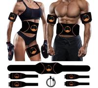 Asfasfq-Ceinture Electrostimulation Abdominale, Electrostimulateur Musculaire, Ceinture Abdominale Ems Appareil Pas Besoin De Feuilles De Gel Usb Charge Femme Homme Entraînement Pour Abdomen/Bras/Jam