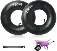 ASFASFq-Chambre à air Remorque, Chambres à air 3,50-8 Caoutchouc Noir pour Chariot à Main, pour brouette remorque monocycle de Tondeuse à Gazon Chariot de Jardin et Scooter (8c)