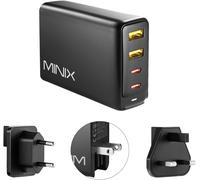 Asfasfq-Chargeur Gan Universel À 4 Ports Turbo 100 W Charge Rapide 2 X Usb-C Power Delivery 3.0 (Max 100 W), 2 X Usb-A Quick Charge 3.0 (Max 18 W). Vendu Directement Par Minix. (Neo P2)