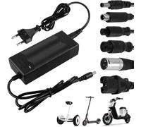 Asfasfq-Chargeur Trotinette Electrique: 42v 2a Chargeur Hoverboard Avec 6 Connecteurs, Chargeur Trotinette Batterie 36v Pour Scooter Électrique, Hoverboard, Monocycle, Planche À Dérive, Xiaomi M365 P