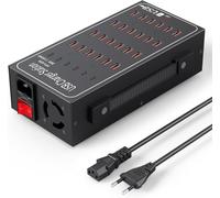 ASFASFq-Chargeur USB, Station de Charge USB de Bureau 30 Ports, Chargeur Intelligent USB Multi-Fonctions 150W, Hub de Charge USB 30 en 1, Convient pour Samsung/iPhone/Google Pixel/Xiaomi/Oppo/iPad/Ta