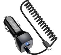 Asfasfq-Chargeur Voiture Pour Samsung Galaxy S24/S23/S22/S21/S20/A52/A54/A51,Huawei P30 P20 Pro Mate 20,Google Pixel,Avec Câble Type-C