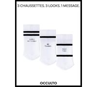 Asfasfq-Chaussettes De Sport Femme & Homme Lot De 3 (Modèle: Leo)