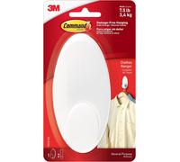 ASFASFq-Cintre, Grande, Blanc - 1 Crochet, 2 Languettes pour l'intérieur, 3,4 kg - Accrochage sans Dommage