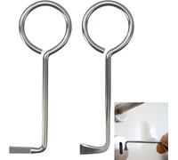 Asfasfq-Clef Passe Partout Set, 2 Pcs Clé Passe-Partout, Clé Universell, Ouvre Presque Toutes Les Portes, Kit Crochetage Serrure Pour Ouvre Serrure À Barbe Serrure Porte Chambre