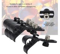 ASFASFq-Clip de Microphone à Tambour Réglable, Support Antichoc pour Ensemble de Micro Tom, Pince de Caisse Claire, Paquet de 4, Idéal pour les Amateurs de Musique