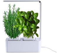 ASFASFq-Clizia Smart Garden- Potager Hydroponique D¿Intérieur, Jardiniere Interieur pour Herbes aromatiques - Jardin Autonome Intelligent avec Minuterie Automatique, Lumière LED Incluse (Blanc)