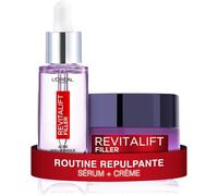 Asfasfq-Coffret Routine 2 Produits Anti-Âge & Anti-Rides - Sérum Repulpant + Soin Jour Volumisant - Enrichi À L¿Acide Hyaluronique - Pour Tous Types De Peaux - Revitalift Filler