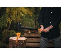 ASFASFq-Coin éclateur rotatif forgé de forme hélicoïdale, Pour merlin avec tête de frappe en polymère, Acier trempé (acier au carbone forgé), Orange, 1000600