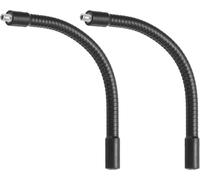 ASFASFq-Col de Cygne de 8"", 2 Pièces 1/4""-20 Femelle à Mâle Filetage Métal Universel Tuyau Bras Flexible Col de Cygne Tube Extension Support pour Caméra d'Action, Téléphone, Noir