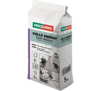 ASFASFq-Colle Enduit Tous Travaux - Gris - 4 en 1 - Pour reboucher, lisser, coller, monter - Cloisons et murs intérieurs - Prêt à gâcher - 5kg