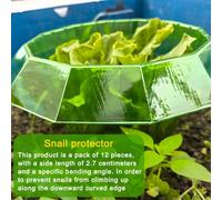 ASFASFq-Colliers Anti-Limaces et Escargots,Colliers Anti-Escargots Naturel,Anneaux Anti-Limaces Efficaces pour Salades et Choux,Collier de Protection Plantes Contre Escargots (vert-12)