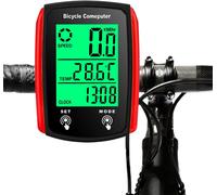 Asfasfq-Compteur De Vélo, Ip54 Étanche Ordinateur De Vélo Odomètre 19 Fonctions Avec Écran Rétroéclairé Led Contrôle Tactile Démarrage/Arrêt Automatique Compteur De Vitesse Velo Et Compteur Pour Débu