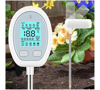 ASFASFq-Compteur d'humidité du Sol 5 en 1 pour température, pH du Sol, humidité, nutr, lumière du Soleil pour l'entretien des Plantes en Pot, Jardin, Ferme, pelouse