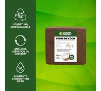ASFASFq-Control Garden Substrat en fibre de coco 5 kg 80 l Engrais végétaux 100 % naturel pour potagers, terrariums et cultures Substrat à semis biodégradable