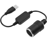Asfasfq-Convertisseur De Prise Allume-Cigare De Voiture - Port Usb Vers Adaptateur De Convertisseur Femelle 12v Pour Chargeur De Voiture Enregistreurs De Conduite, 0,3 M