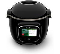 ASFASFq-Cookeo Touch Wifi Multicuiseur intelligent, Cuve 6 L, Haute pression, Guide pas à pas, 250 recettes intégrées, Application Moulinex CE902800, Noir