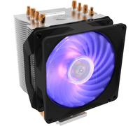 ASFASFq-Cooler Master Hyper H410R RGB Refroidisseur CPU Ventirad Low-Profile, Technologie Direct Contact, 4 Caloducs en Cuivre, Radiateur Aluminium Compact, Ventilateur PWM 92mm RGB, Compatible AMD &