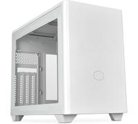 ASFASFq-Cooler Master MasterBox NR200P V2 White Boîtier Mini ITX - Panneau Latéral Verre, pour GPU Vertical, Câble Riser PCIe 4.0 x16, Accès à 360° sans Outil, Ventilateur PWM 120mm, USB 3.2 Gen 2x2