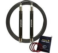 Asfasfq-Corde À Sauter Crossfit Pour Homme/Femme/Enfant - Design À Vis - Double Roulement À Billes - Poignée Durable En Silicone Et Métal Avec Corde À 4 Vitesses - Parfait Pour La Boxe, Mma, Double