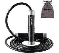 Asfasfq-Corde À Sauter Lourde 1lb, 9 Mm/3 Meter Réglable Rope Pour Entraînement, Crossfit, Fitness, Boxe, Mma, Gym ¿ Accessoire Cardio Idéal Pour Maigrir, Brûler Des Calories, Se Muscler