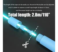 Asfasfq-Corde À Sauter Lumineuse À Led Pour Enfants, Cordes À Sauter Lumineuses Réglables Pour Le Sport Et Le Fitness